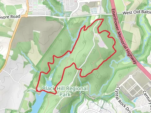 Cabin Branch and Hard Rock Loop Trail