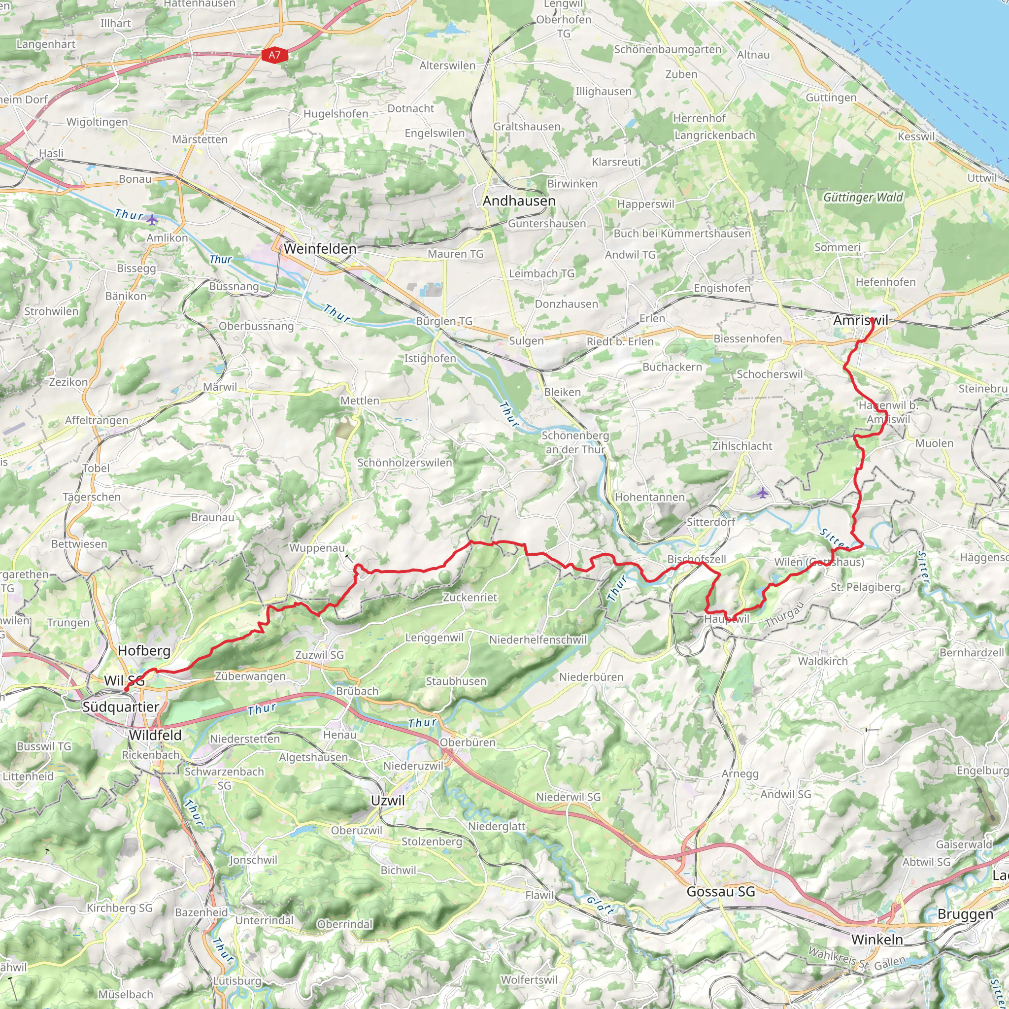 Thurgauer Panoramaweg mobile static map