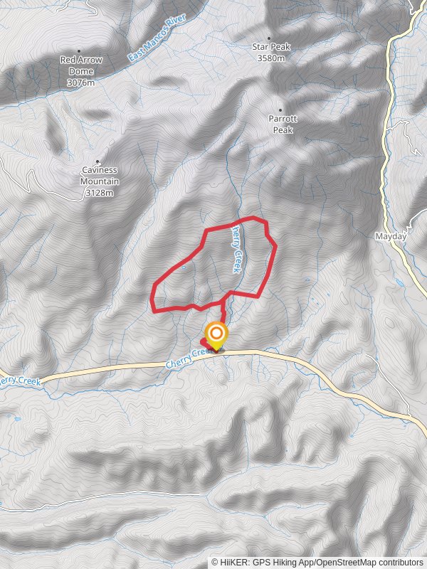 Cherry Creek Loop mobile static map