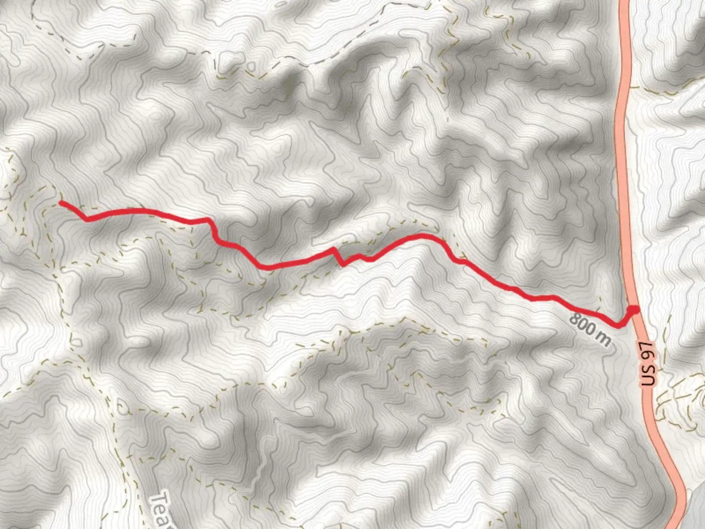 An image depicting the trail Baker Ridge Trail and its surrounding area.