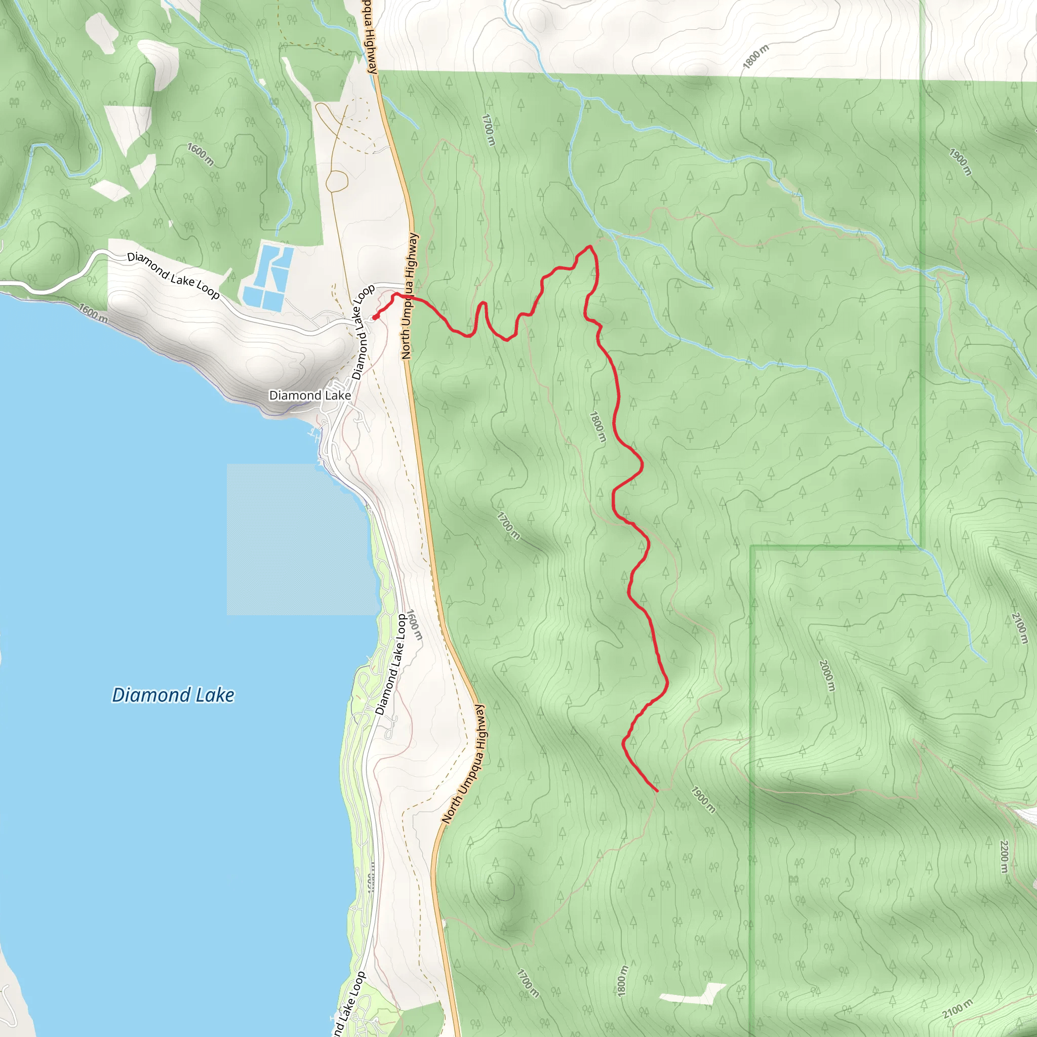 Spruce Ridge Trail mobile static map