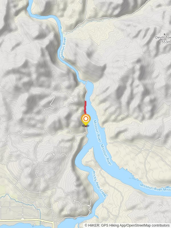 Walk along Missouri River - Black Sandy State Park Campground