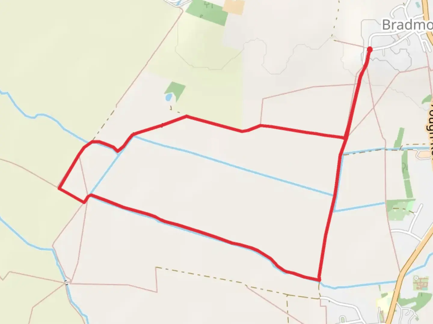 An image depicting the trail Bunny Moor and its surrounding area.
