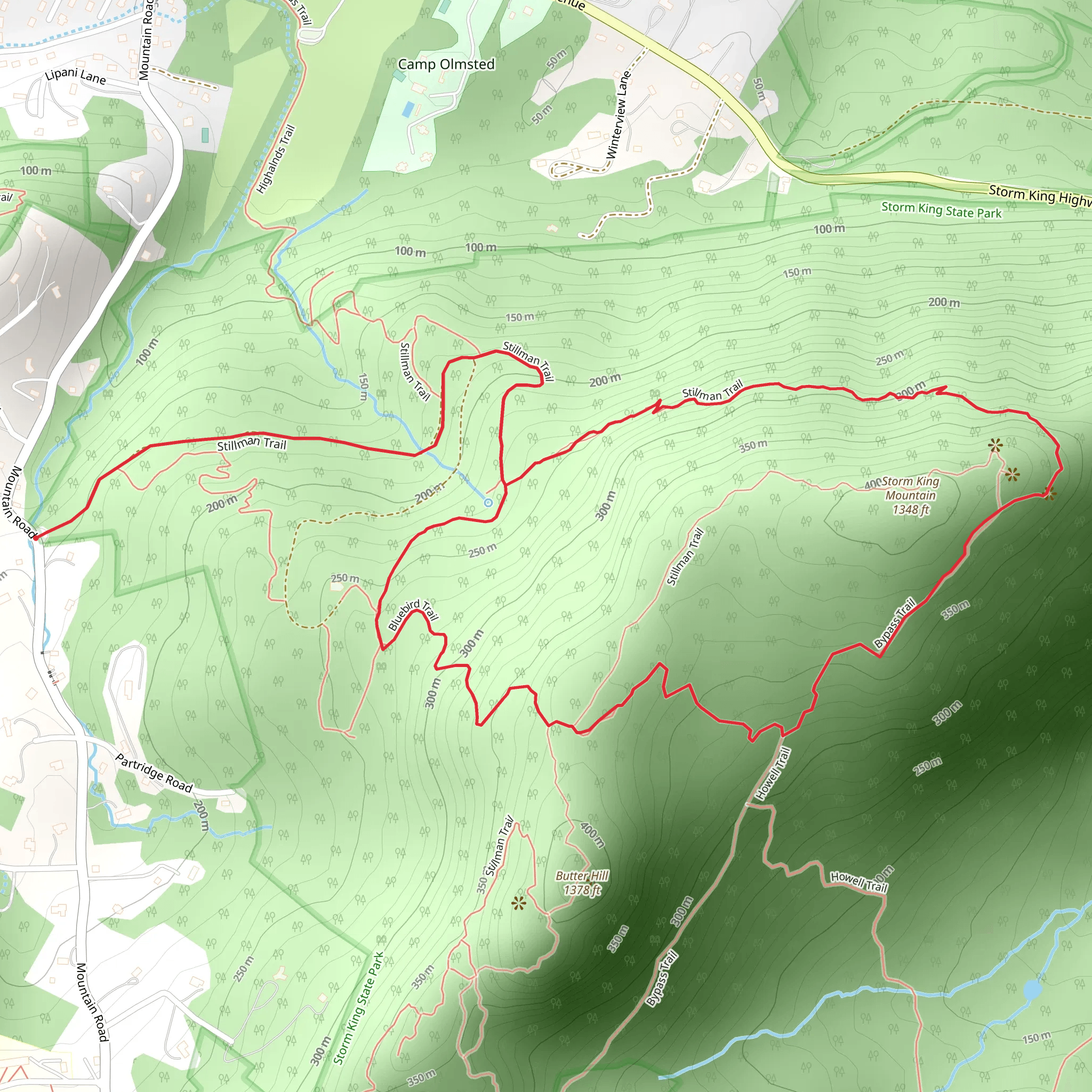 Stillman Trail Loop mobile static map