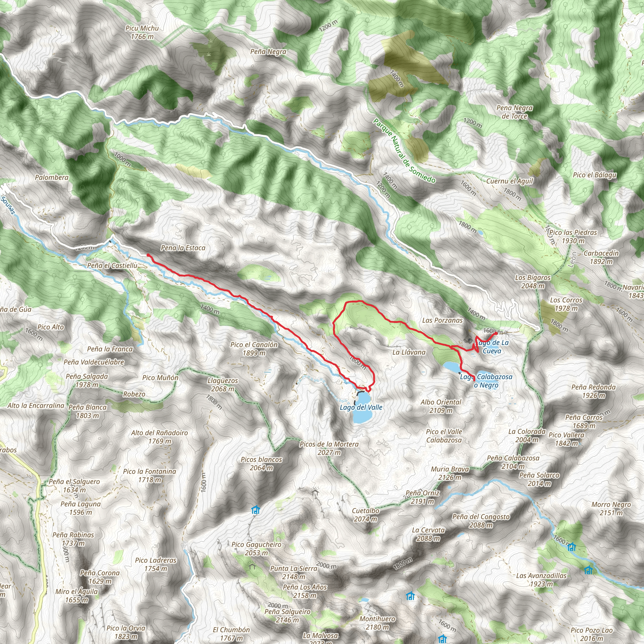 Route of the Lakes mobile static map