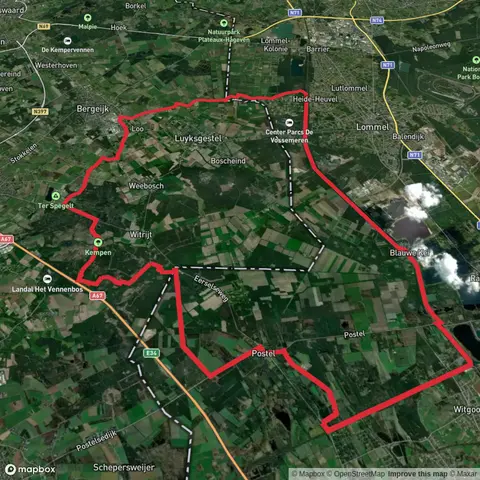 Cartierheide, De Kempen and Vakantiepark de Vossemeren Loop