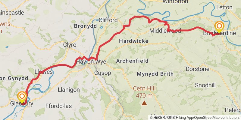Wye Valley Walk stage 7 Map