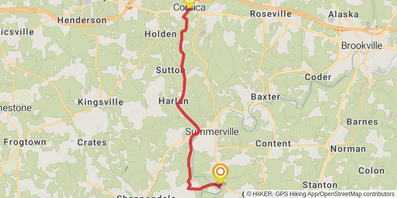 Baker Trail stage 4 Map