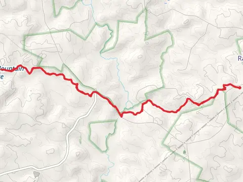 Parsons Mountain Lake from Cedar Springs Road