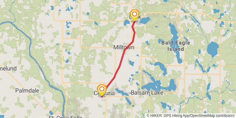 Ice Age National Scenic Trail stage 2 Map