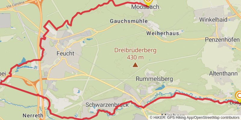 Fränkischer Dünenweg stage 4 Map