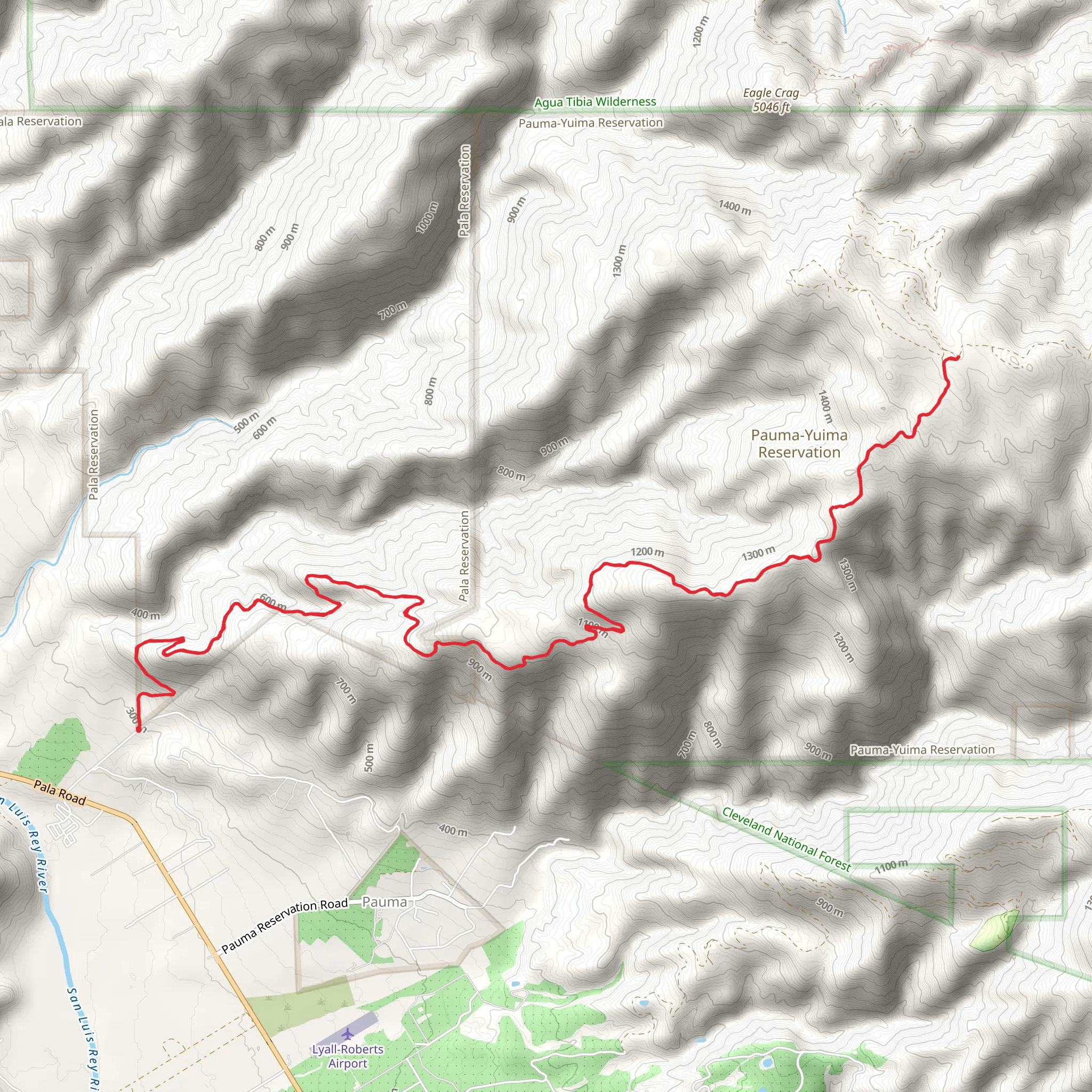 Gomez Trail mobile static map