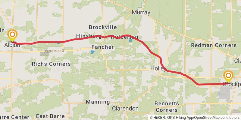 Erie Canal Heritage Trail stage 5 Map