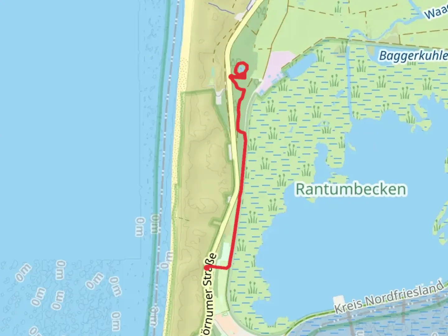 An image depicting the trail Eidum Vogelkoje and its surrounding area.