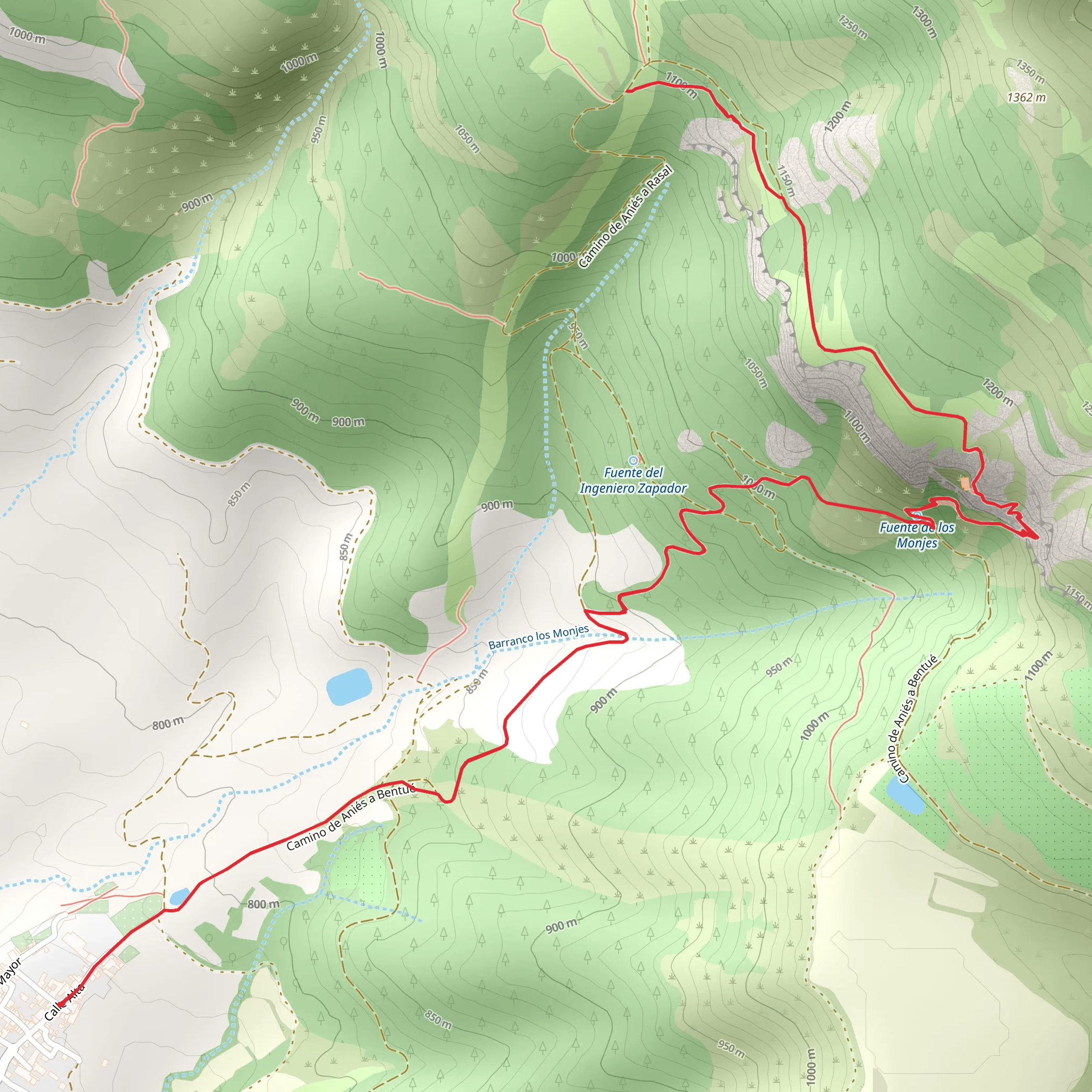 Aniés - La Paul Road Connection PR HU 110 mobile static map
