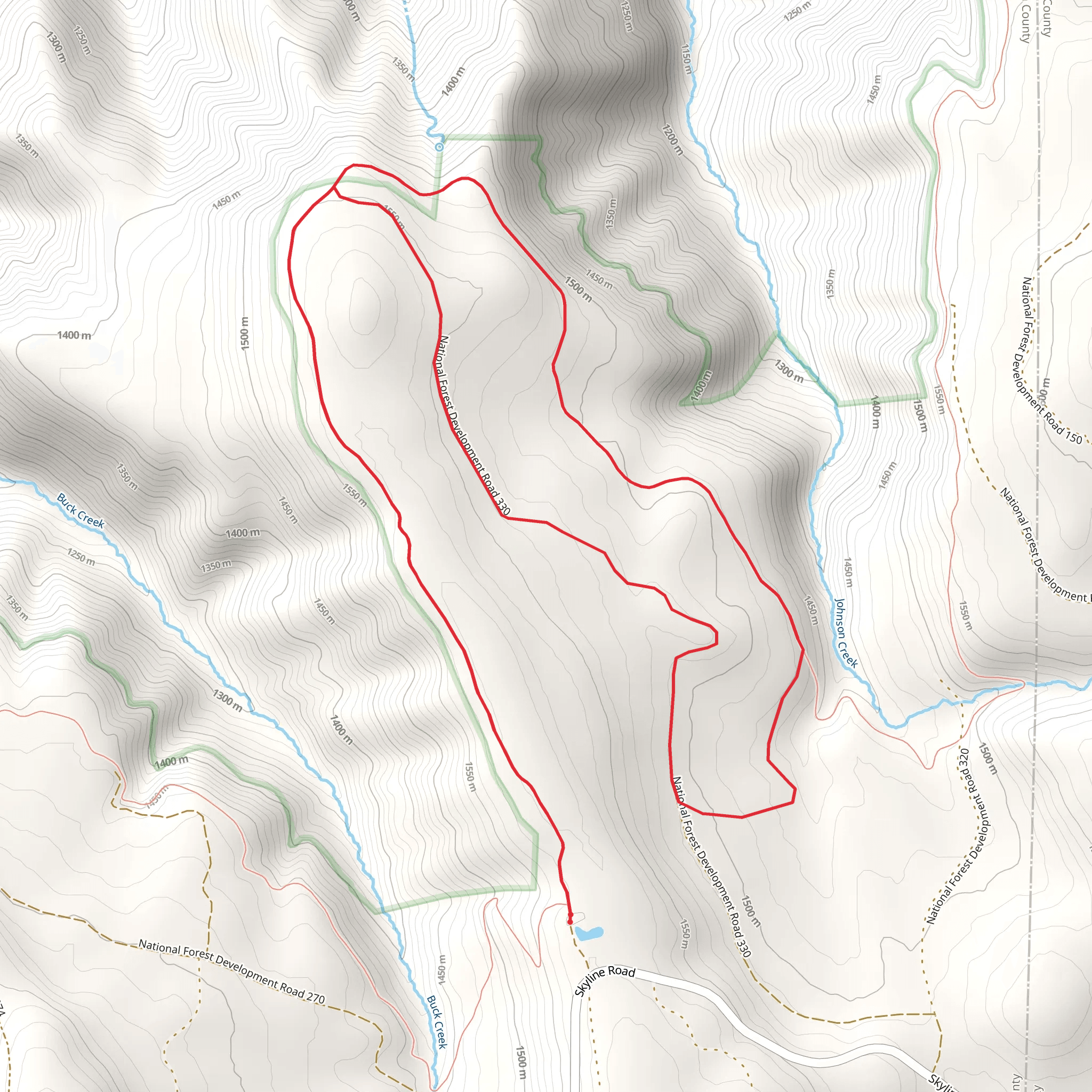 Umatilla Rim Loop Trail mobile static map