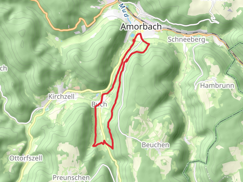 Bubenweg, Herzenweg and Kastanienweg Loop