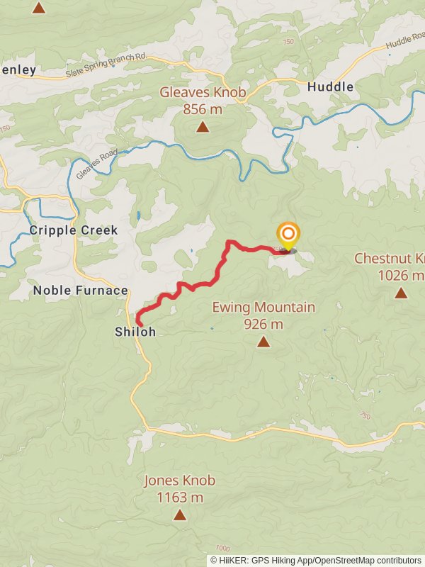 Moore Trail mobile static map