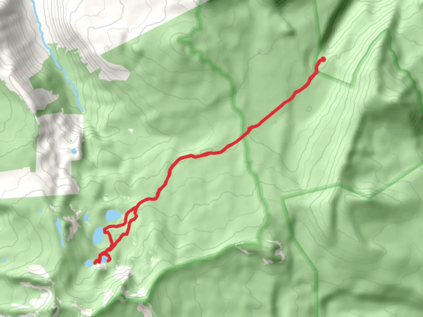 An image depicting the trail South Lake, Cliff Lake via Sevenmile Trail and its surrounding area.