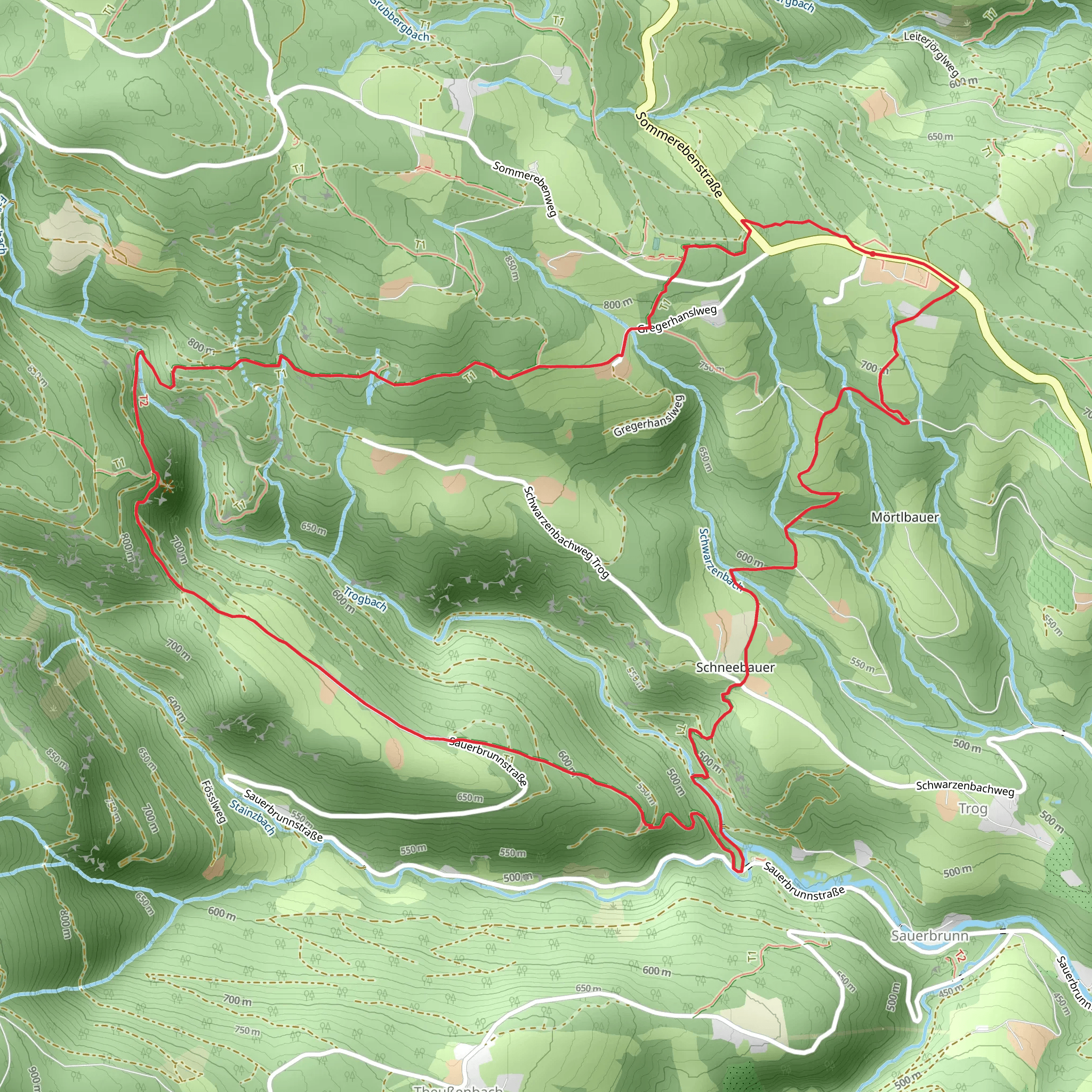 Sporiroaofen Loop Trail mobile static map