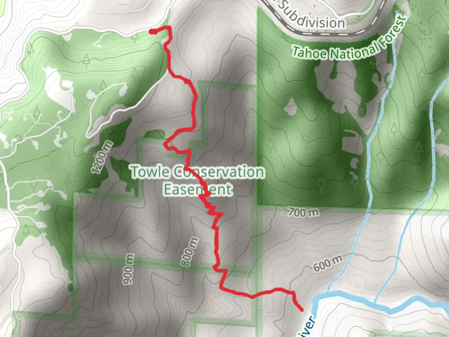 An image depicting the trail Green Valley Trail and its surrounding area.