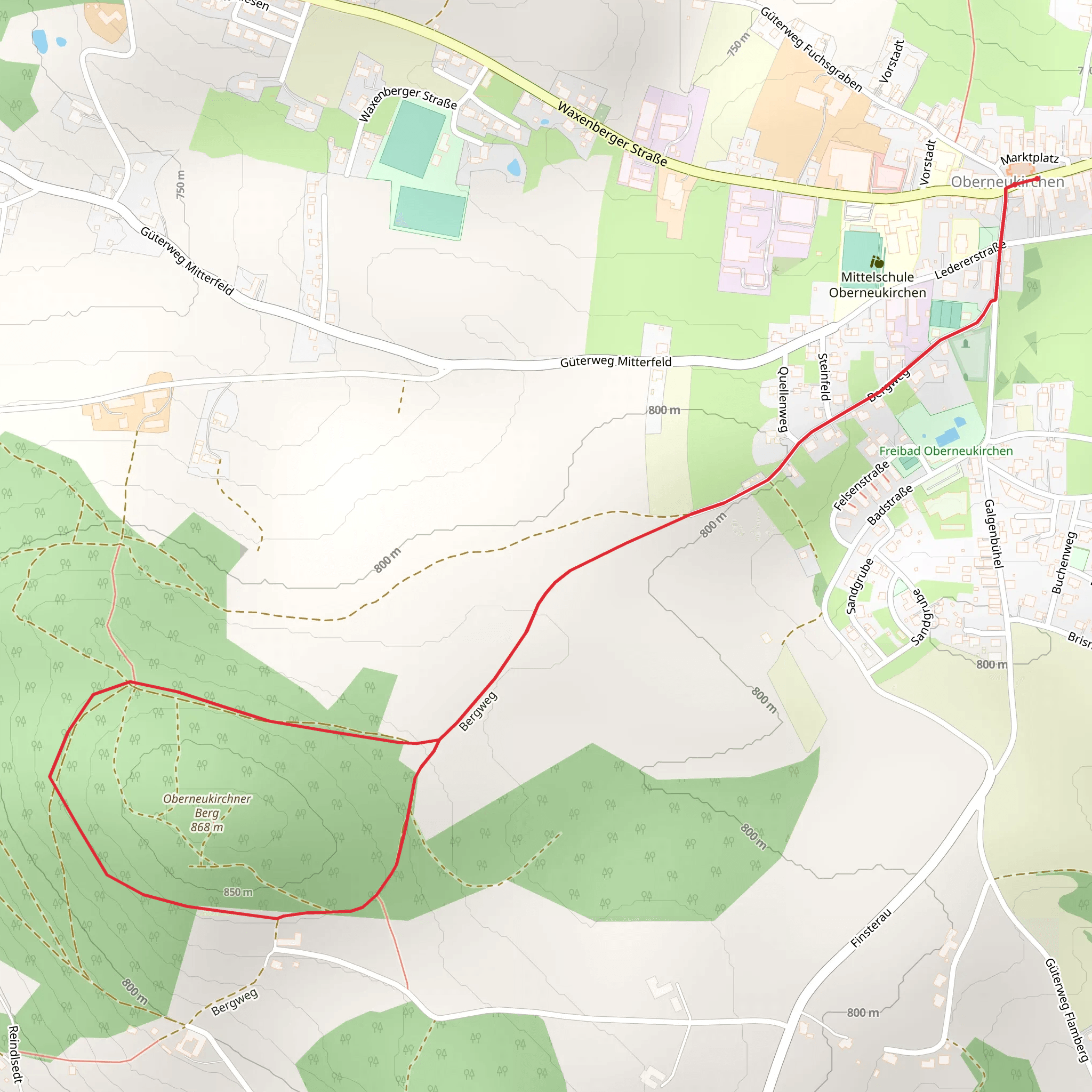 Kleine Bergrunde mobile static map