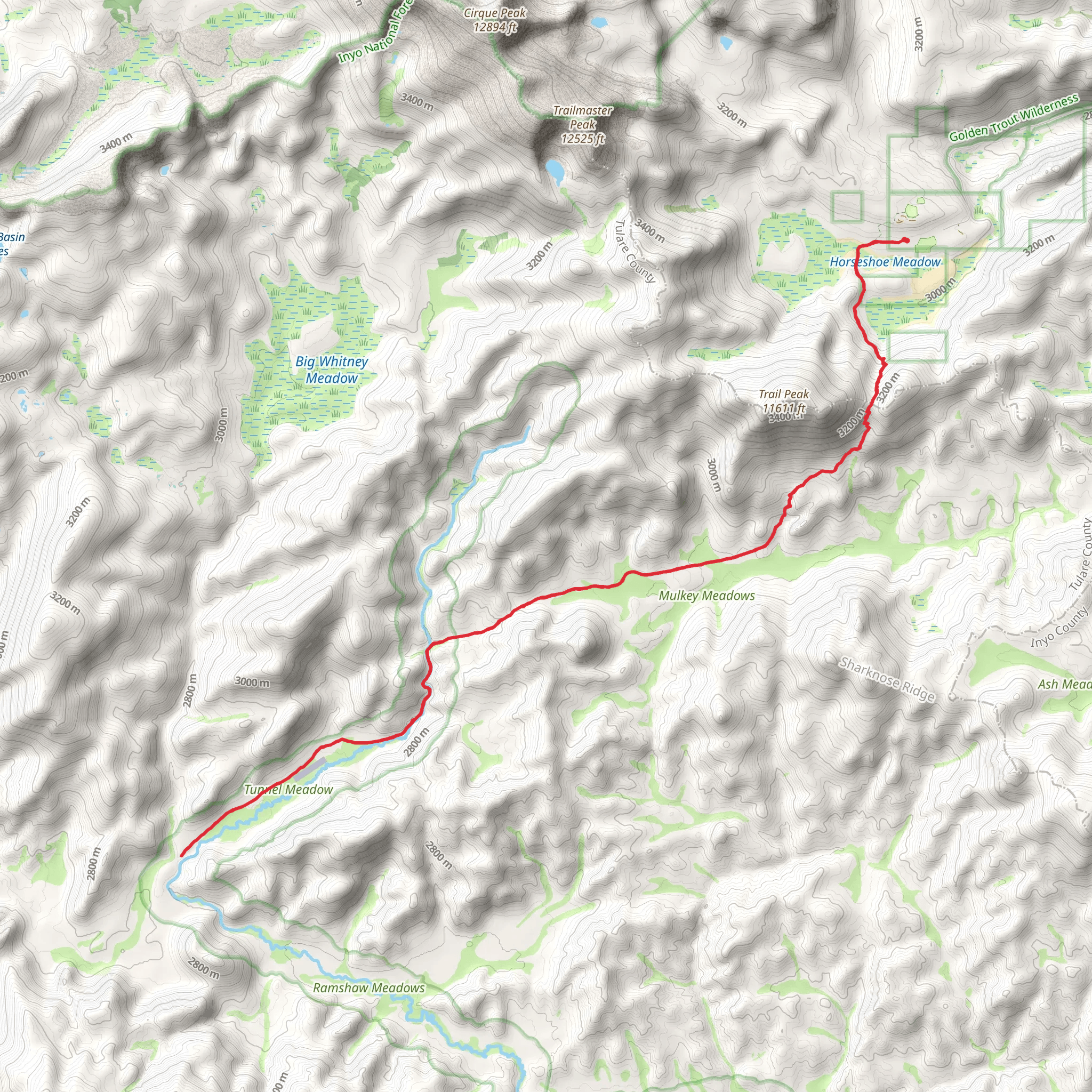 Trail Pass Trail mobile static map