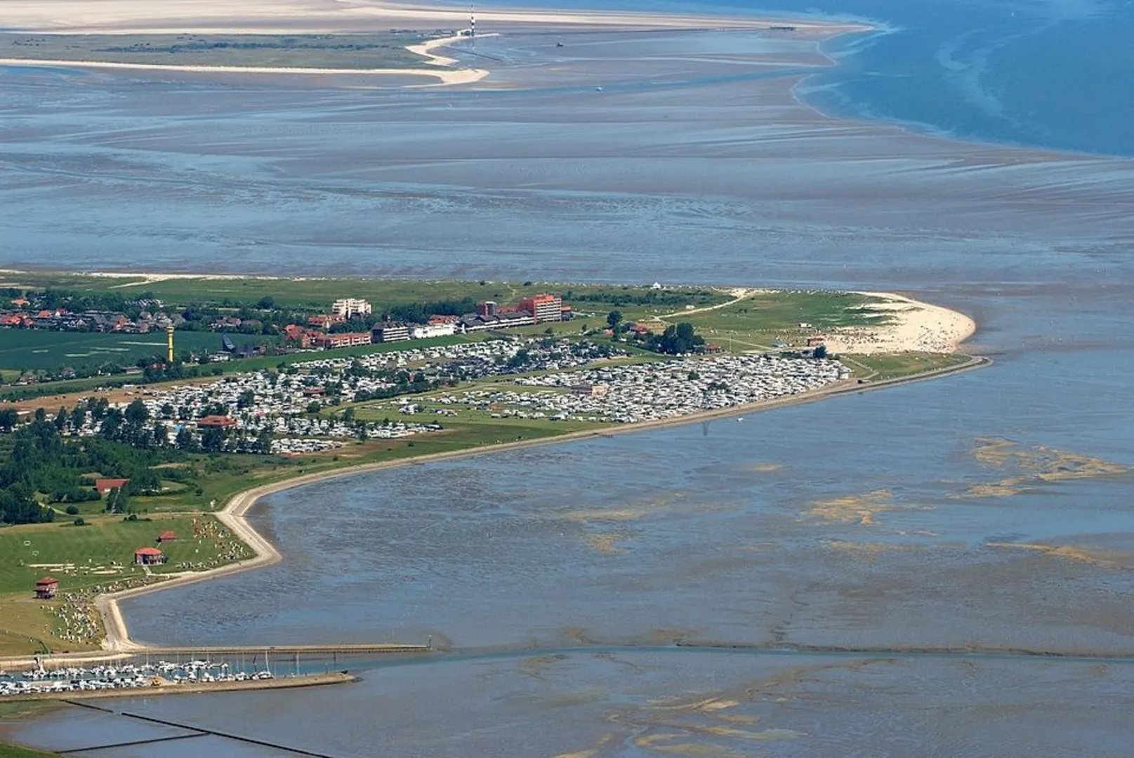 An image depicting the trail Schillig and Norderaltendeich Loop and its surrounding area.