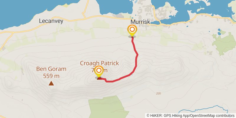 Croagh Patrick Heritage Trail spur 1 Map