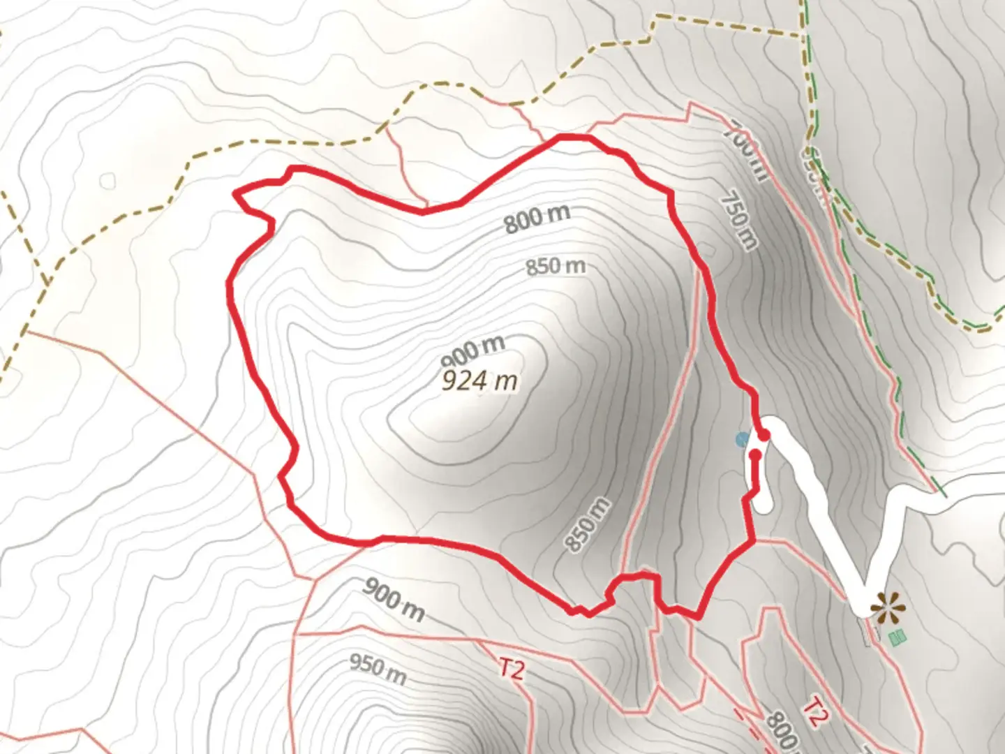 An image depicting the trail Rock of Algámitas SL A 90 and its surrounding area.