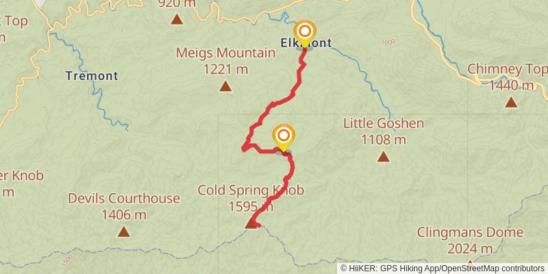 Miry Ridge Trail stage 2 Map