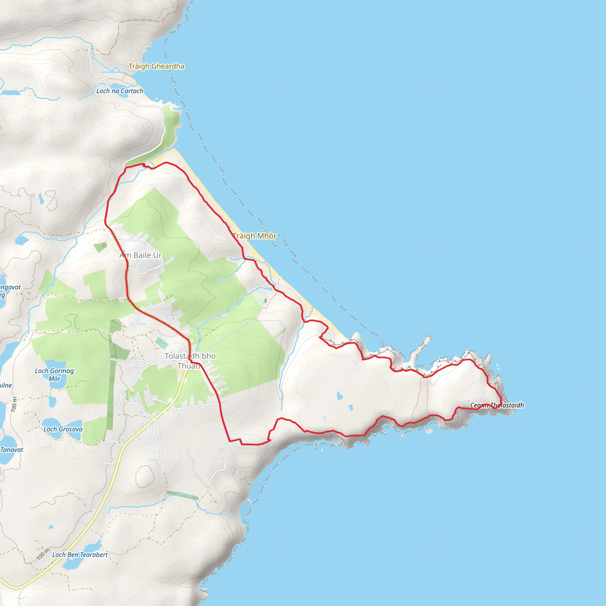 Tràigh Mhòr and Tolsta Head Loop mobile static map
