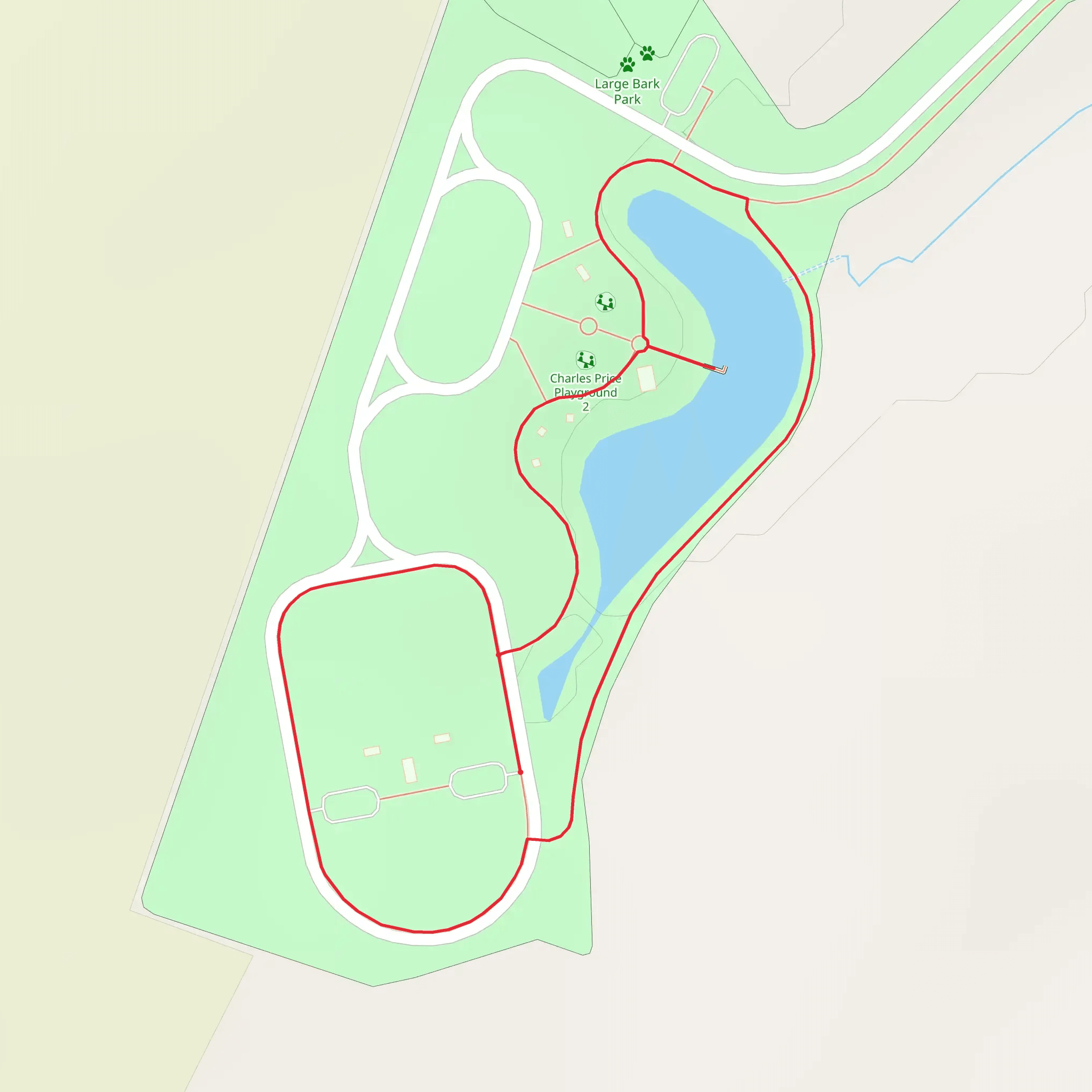 Charles E Price Memorial Park at Levels Road Loop mobile static map