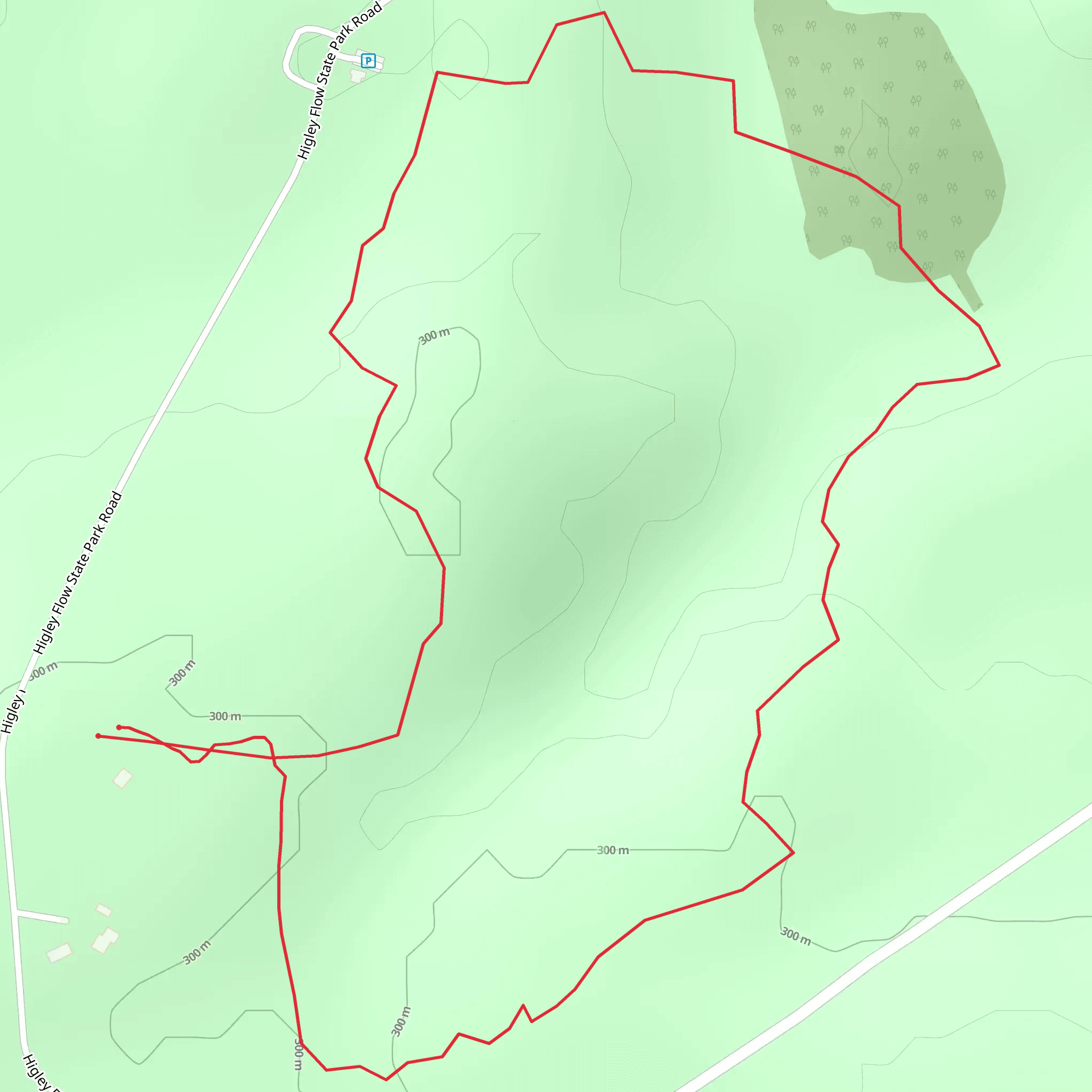 Higley Flow State Park Loop mobile static map