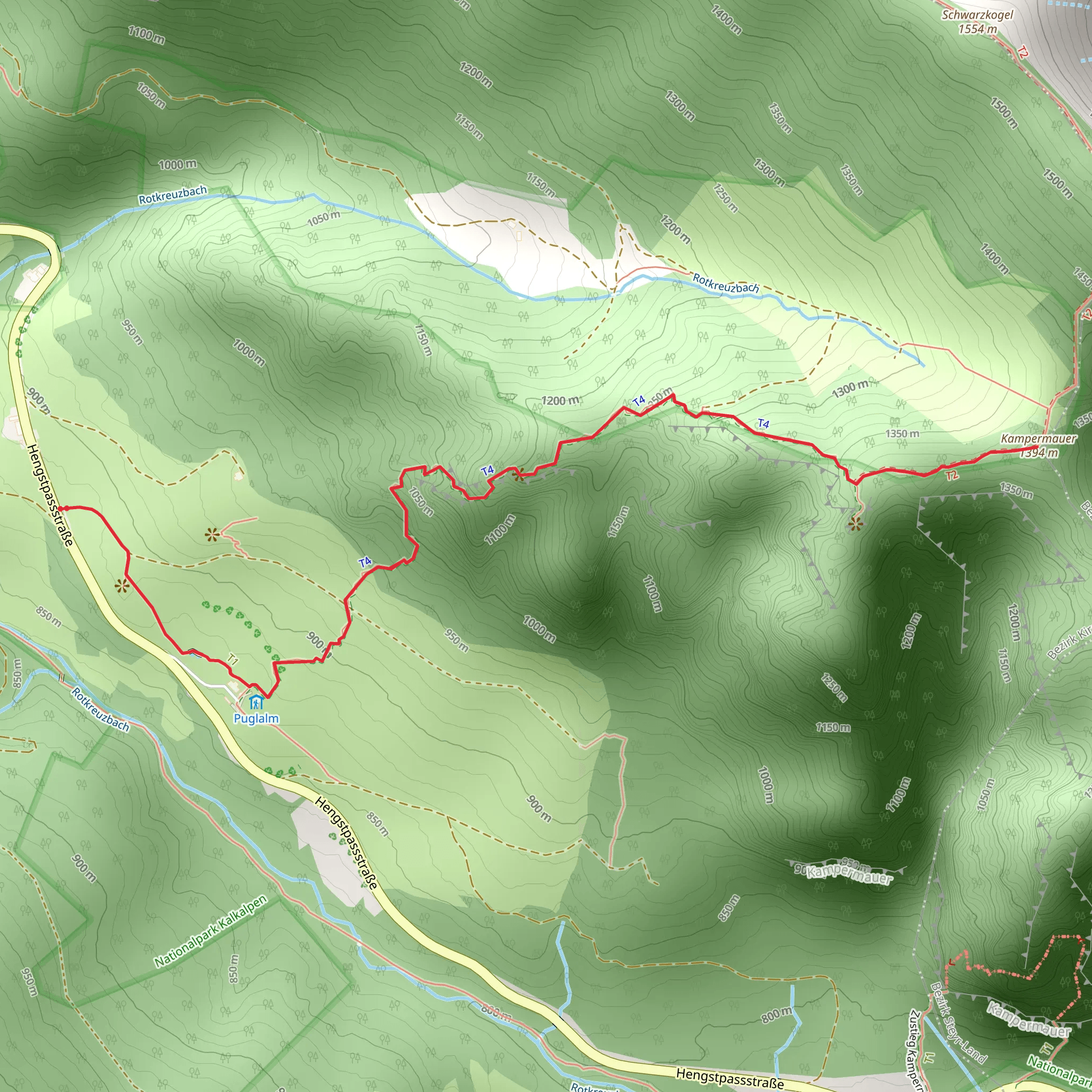 Rumplmayrsteig mobile static map