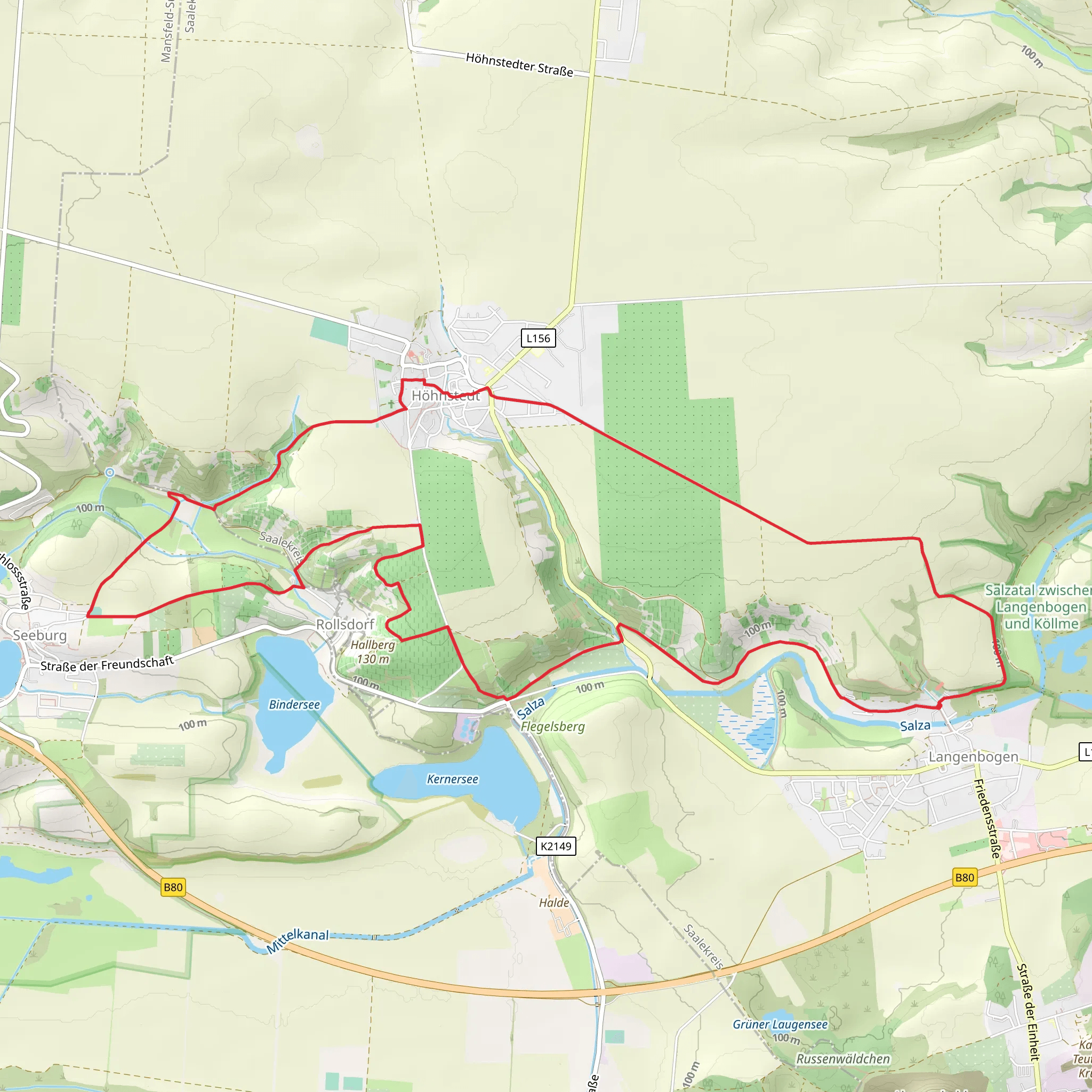 Rösetal via Wanderweg Hoehnstedt mobile static map