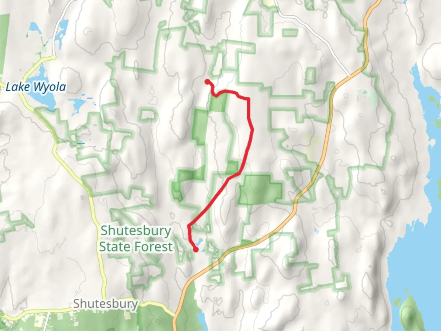 An image depicting the trail Cooleyville Road Point to Point and its surrounding area.