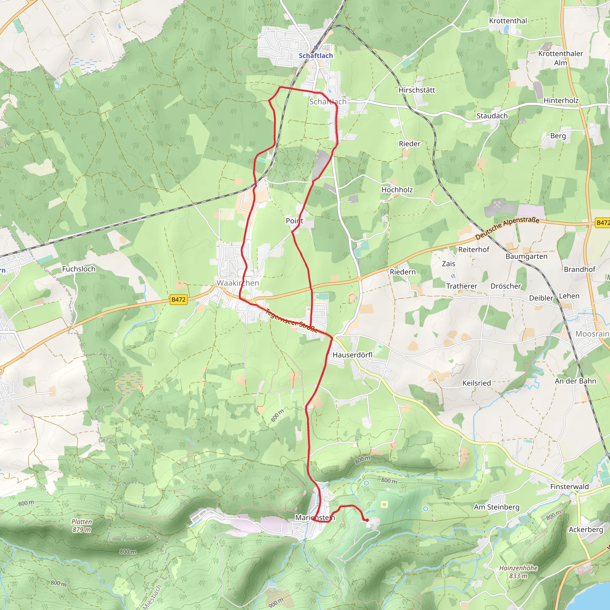 Marienstein Loop mobile static map