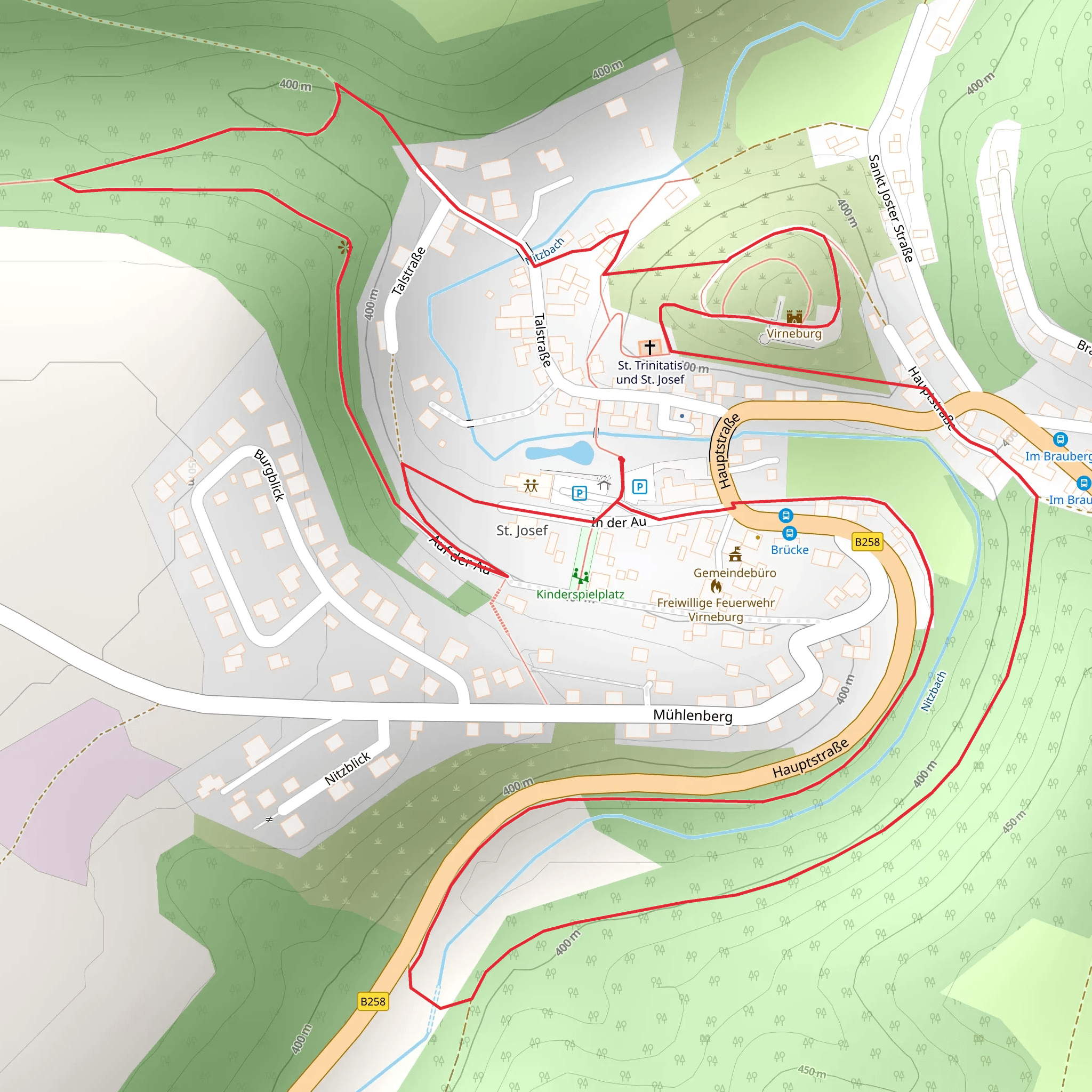 Virneburg via Maas Rhein Weg mobile static map