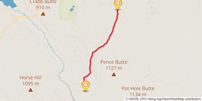 Idaho Centennial Trail stage 6 Map