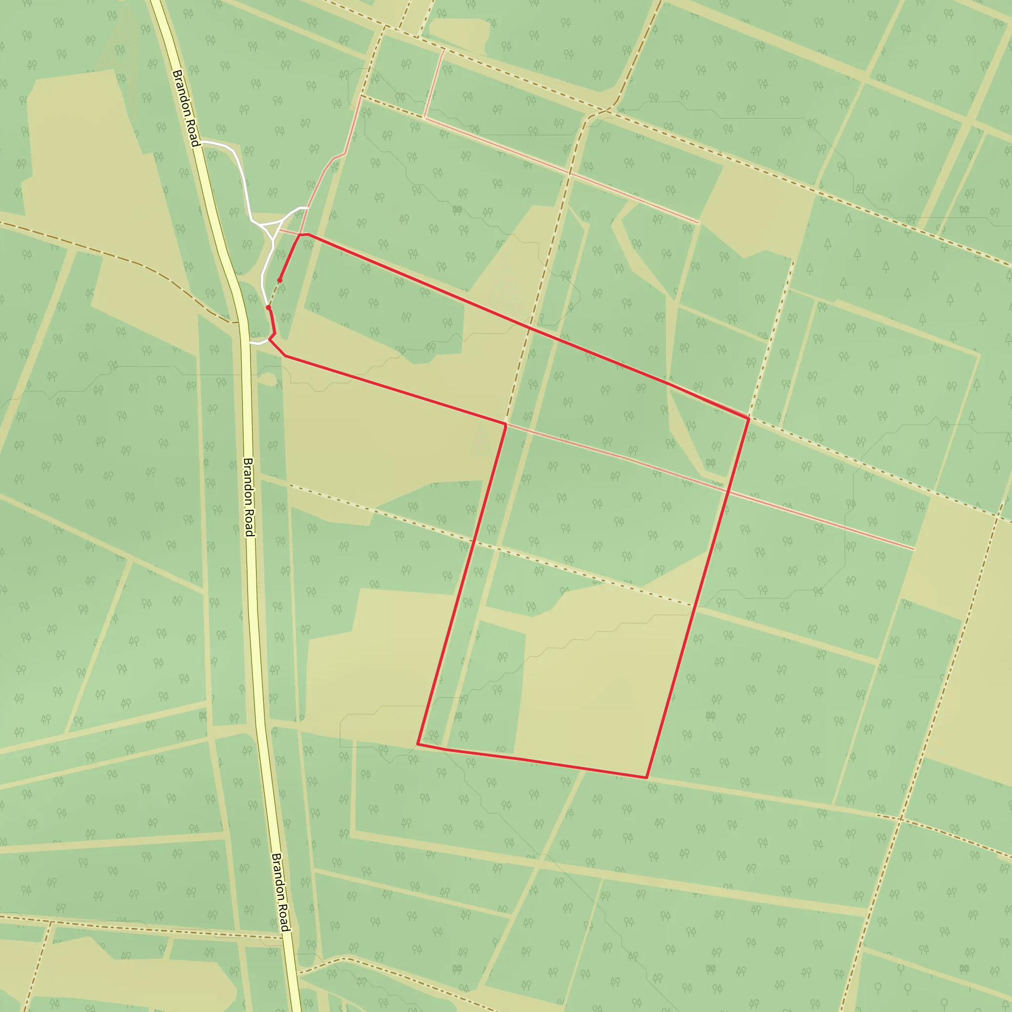 The King's Forest Short Walk mobile static map