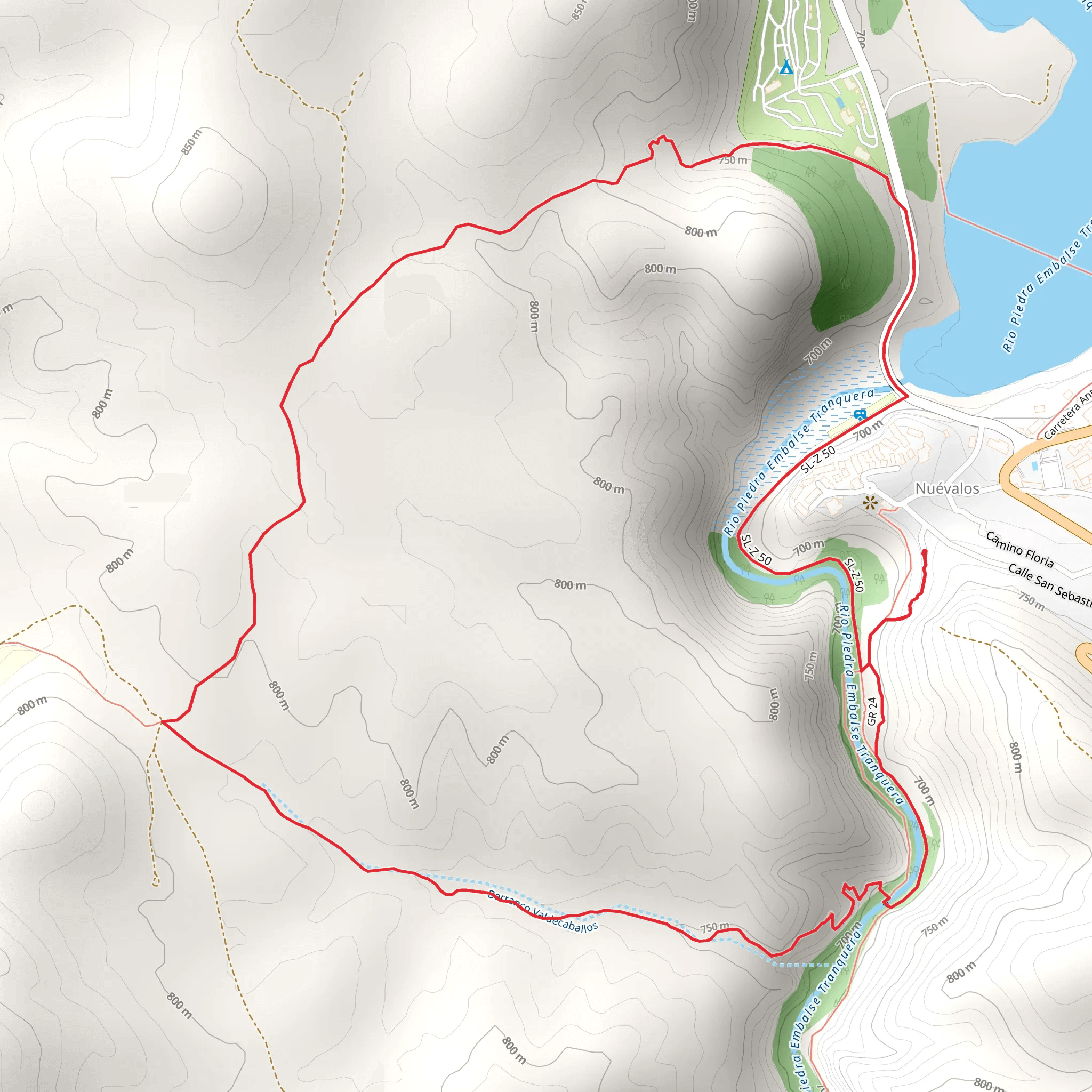 Nuevalos - Serralba SL Z 50 mobile static map