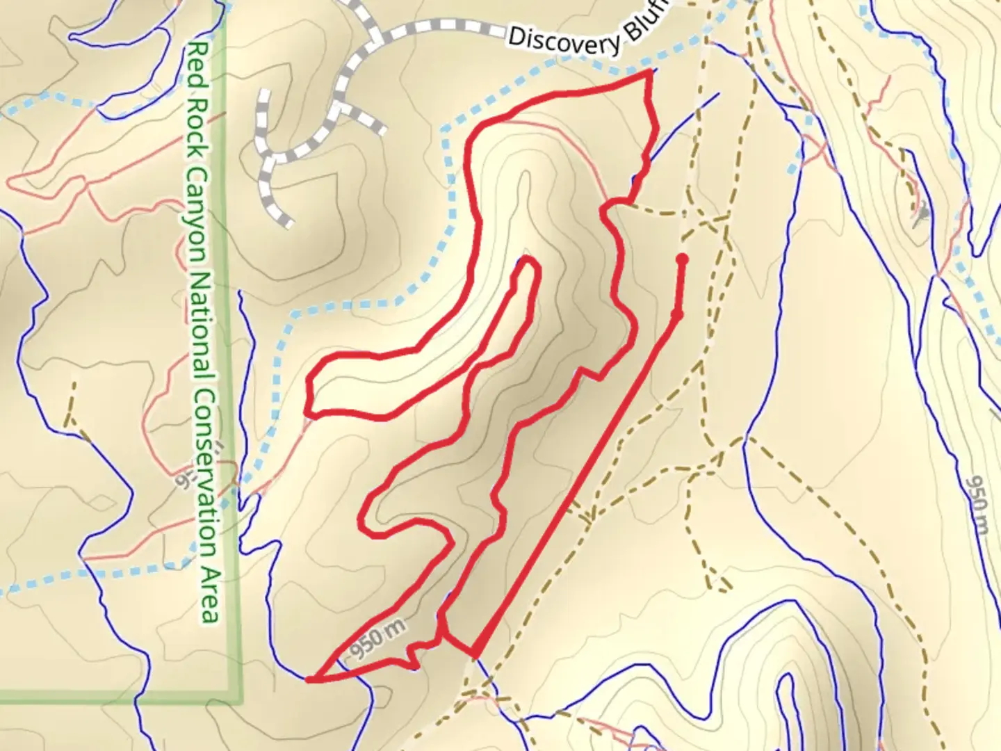 An image depicting the trail Step Mom Up and Berry's Loop and its surrounding area.