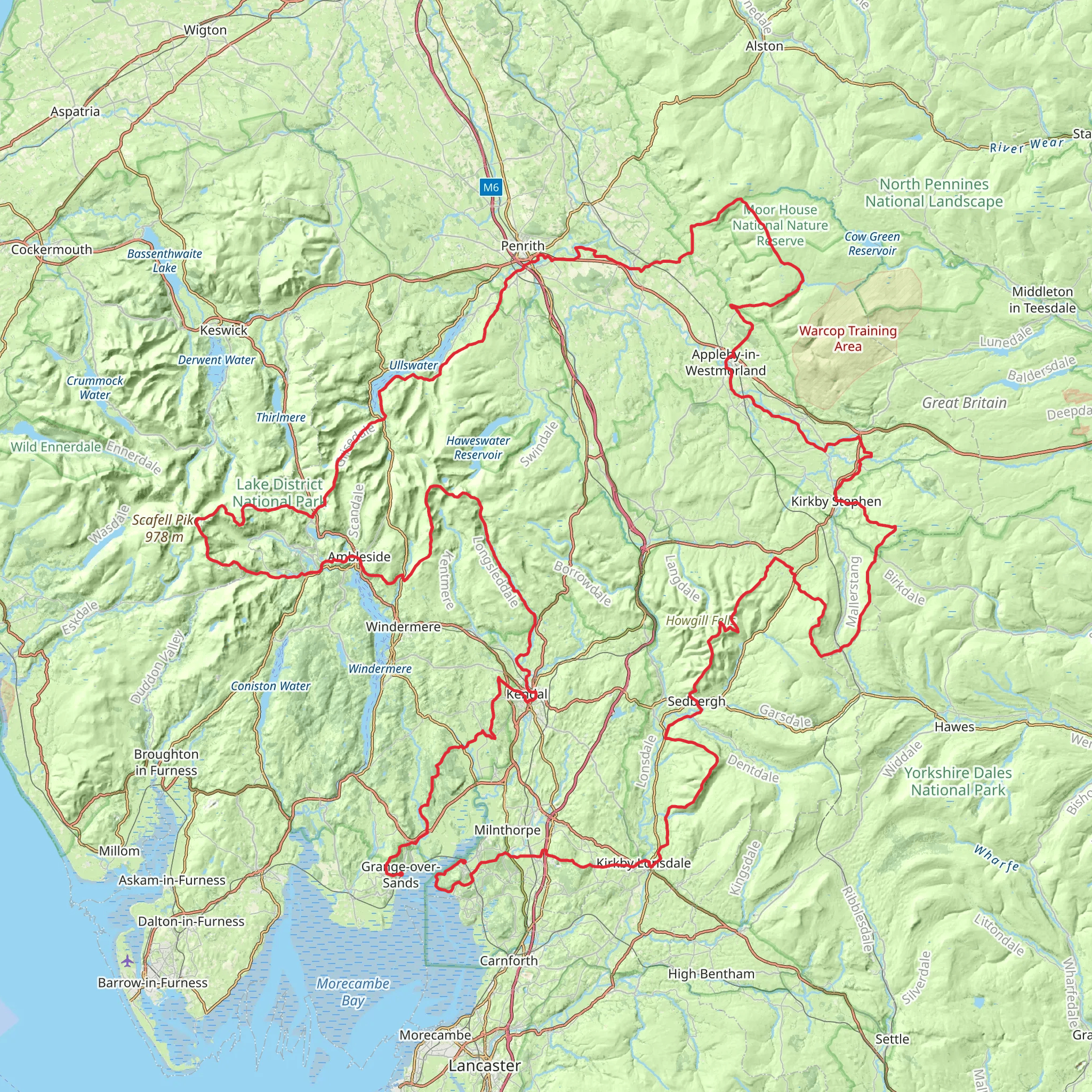 Westmorland Heritage Walk mobile static map