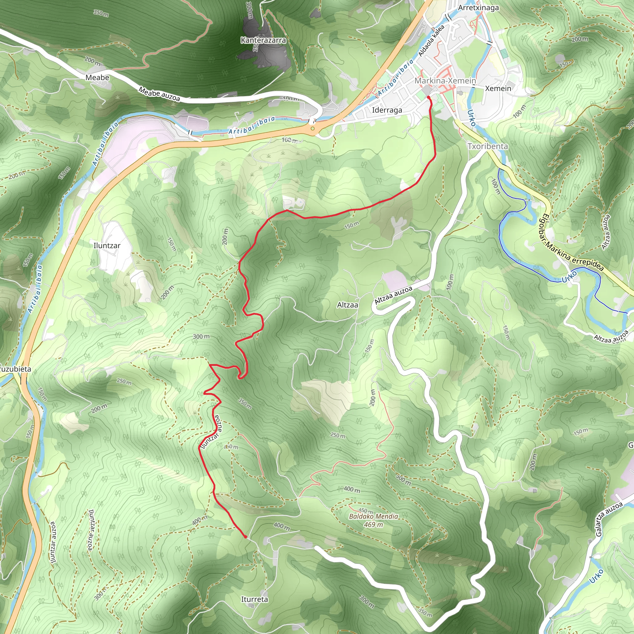 Iparragirre Variant PR BI 24 -1 mobile static map