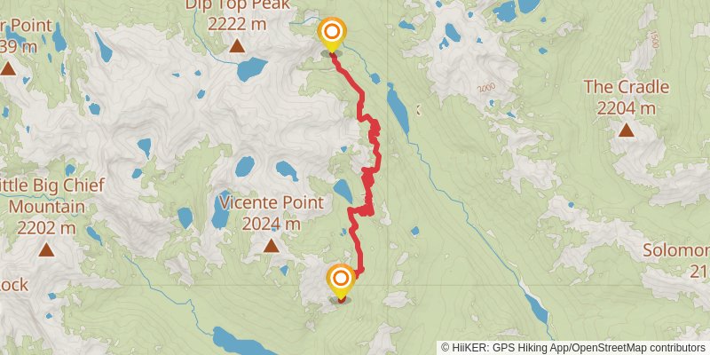 Ultra Pedestrian North Loop stage 186 Map