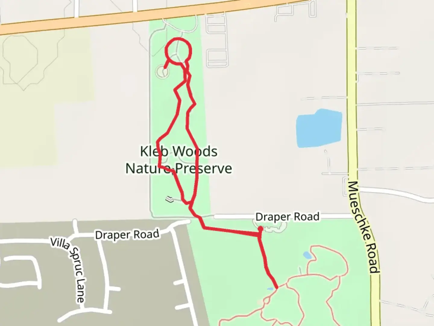 An image depicting the trail Walter's Pond, Half Mile Trail and Picnic Loop and its surrounding area.
