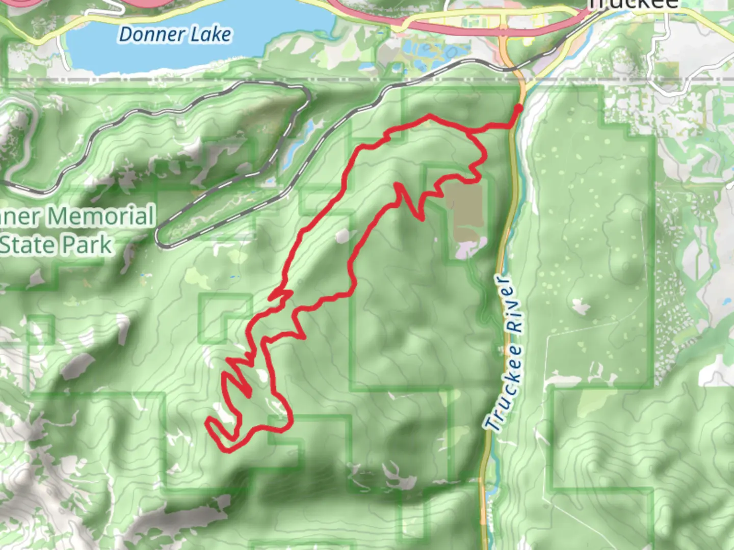 An image depicting the trail Captain Caveman and Pole Creek Trail and its surrounding area.