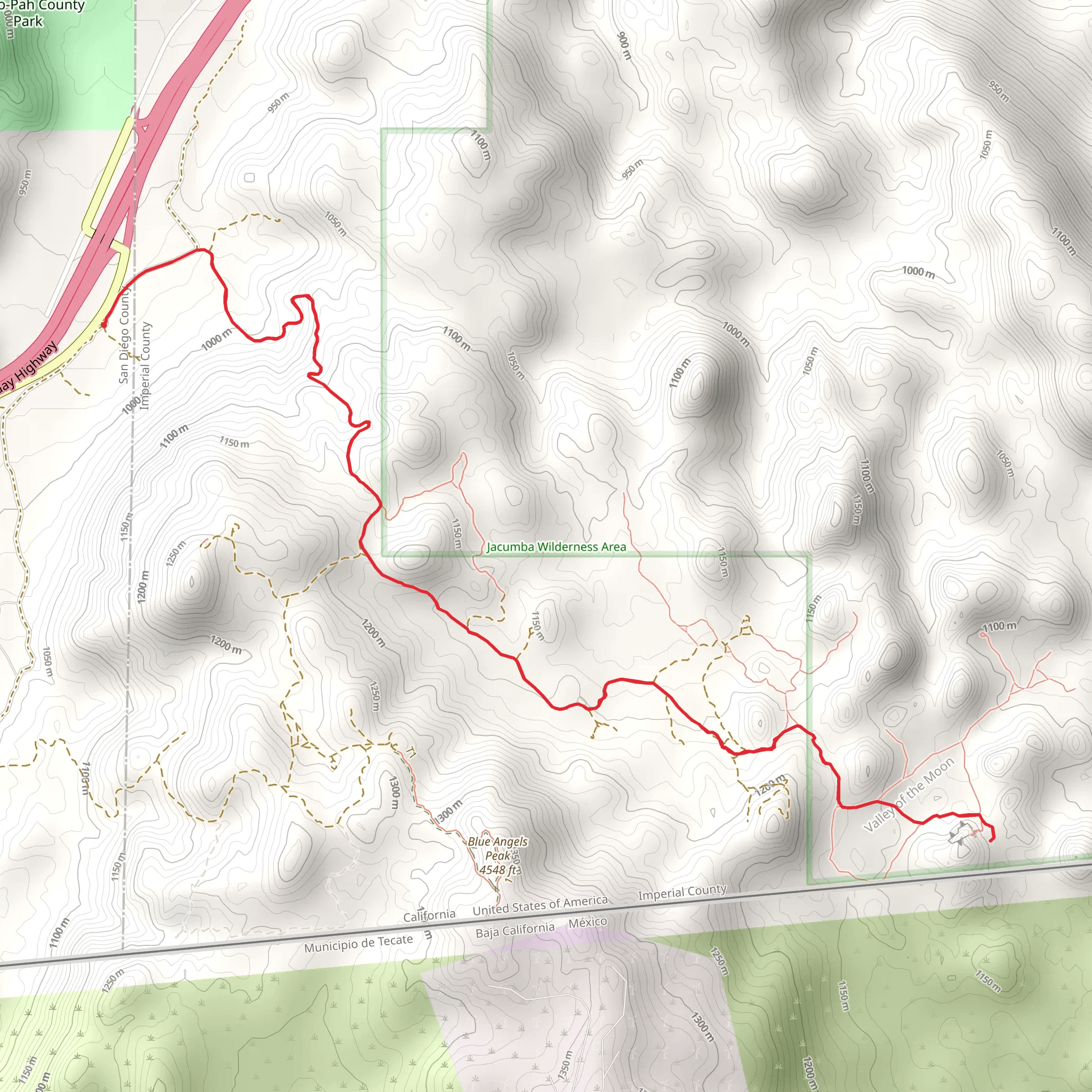 Valley of the Moon mobile static map