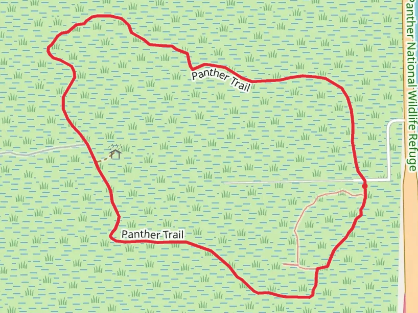 An image depicting the trail Panther Loop Trail and its surrounding area.